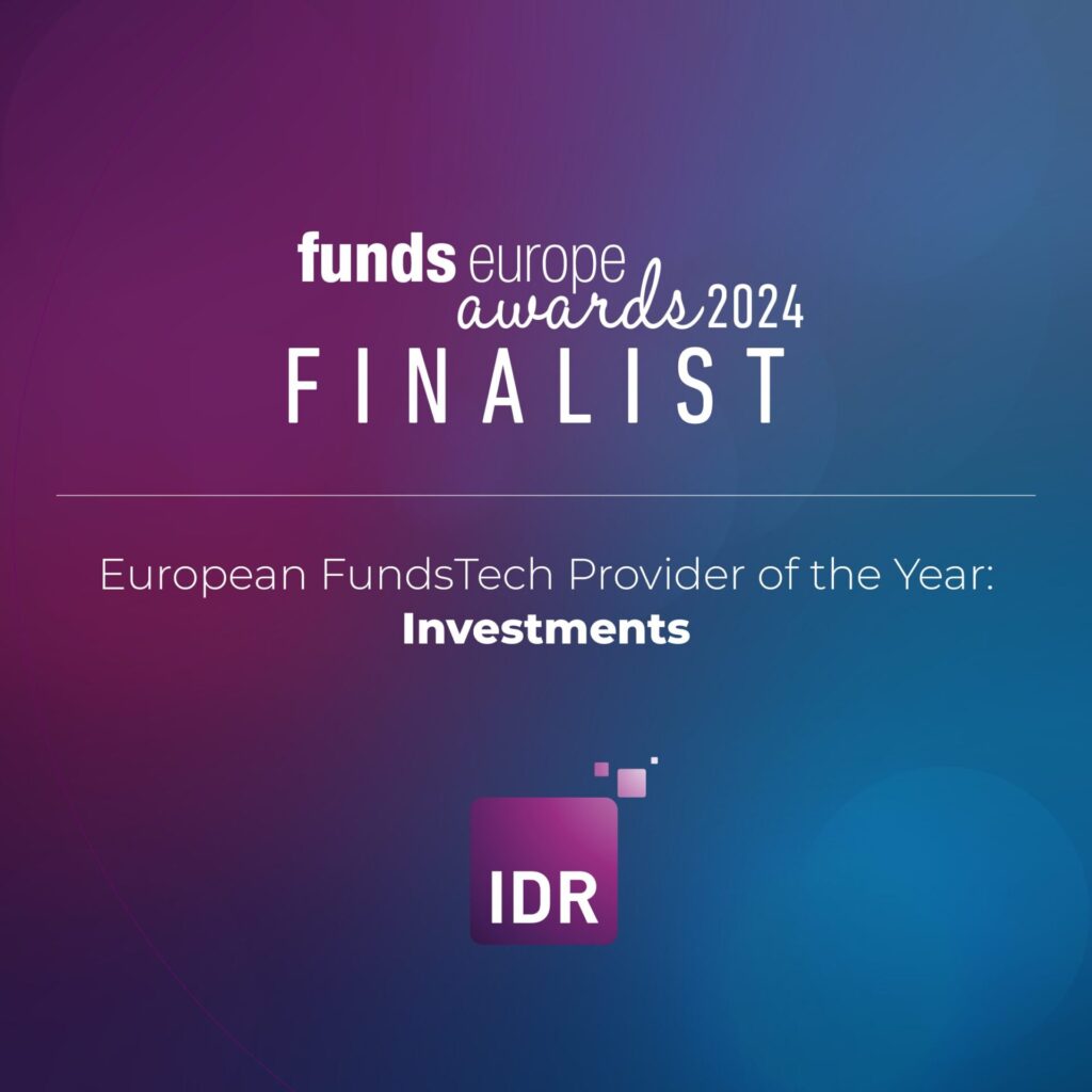 IDR shortlisted in the 2024 Funds Europe Awards 